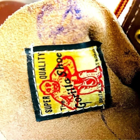 NWT Vintage The Gorilla Shoe Vibram Leather Boots - Picture 10 of 11